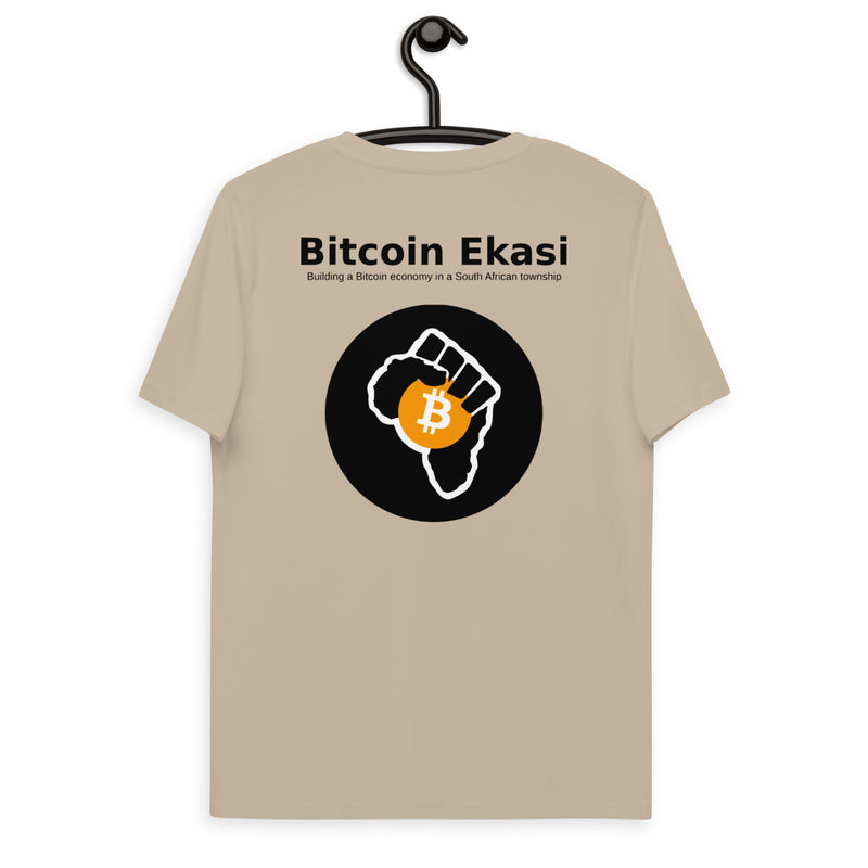 Bitcoin Ekasi Back & Front Men's Organic Cotton T-Shirt