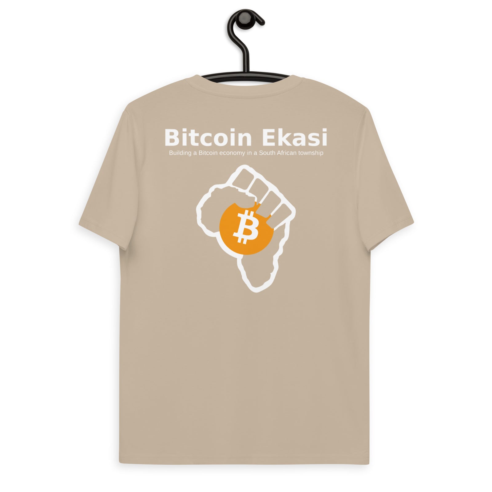 Bitcoin Ekasi Back & Front Men's Organic Cotton T-Shirt
