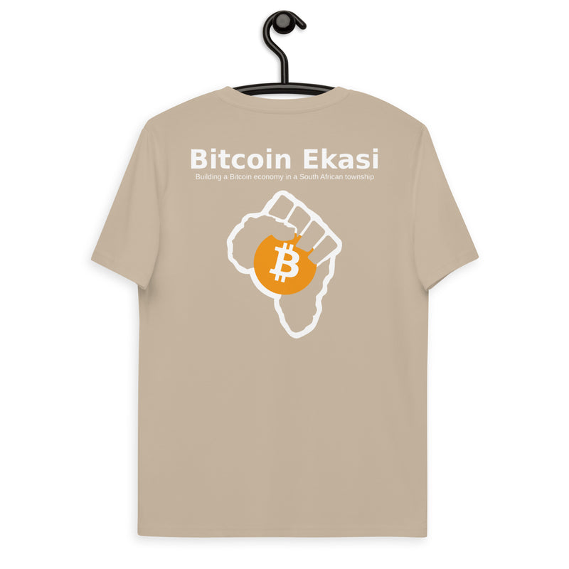 Bitcoin Ekasi Back & Front Men's Organic Cotton T-Shirt