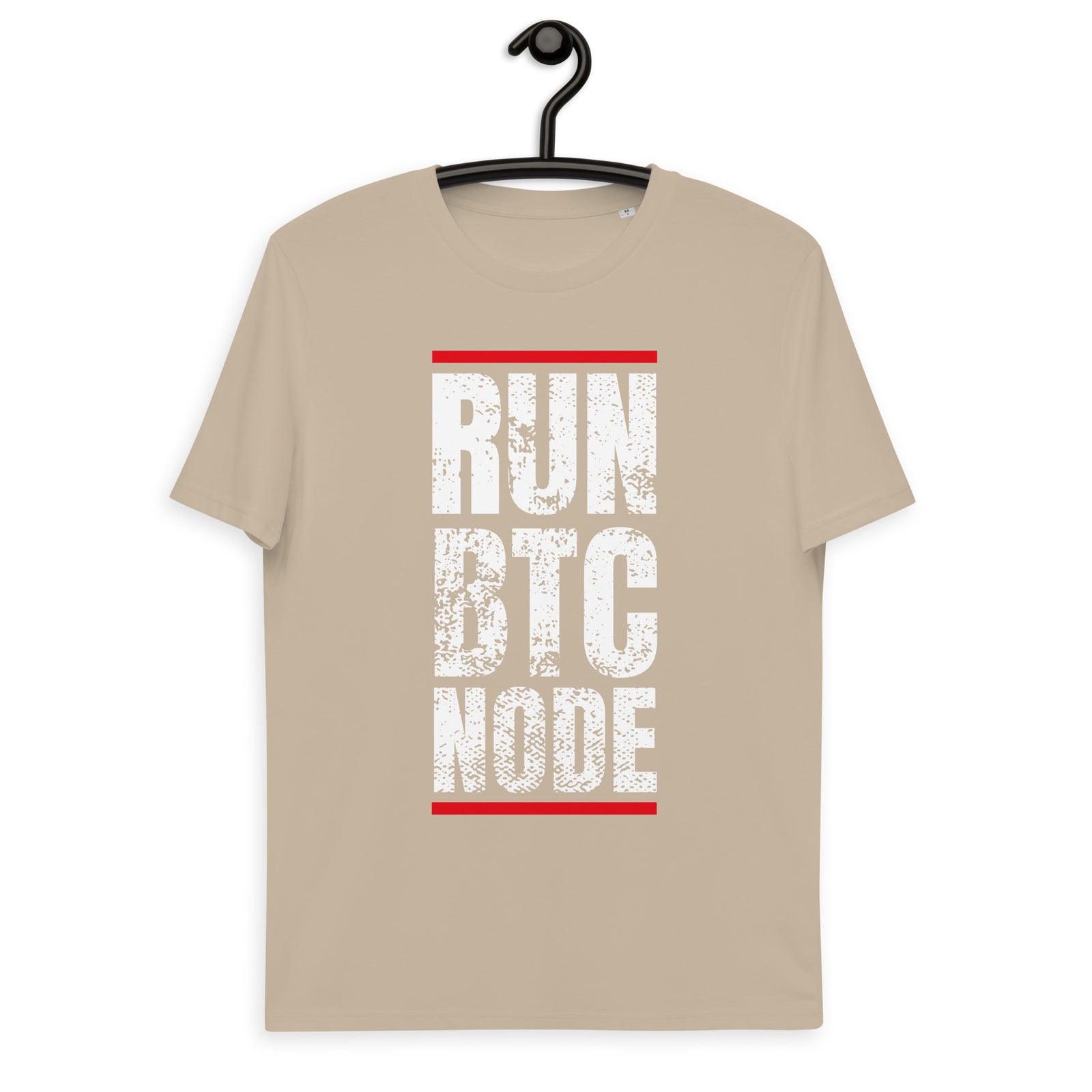 Bitcoin Run BTC Node Basic Bio-T-Shirt für Männer
