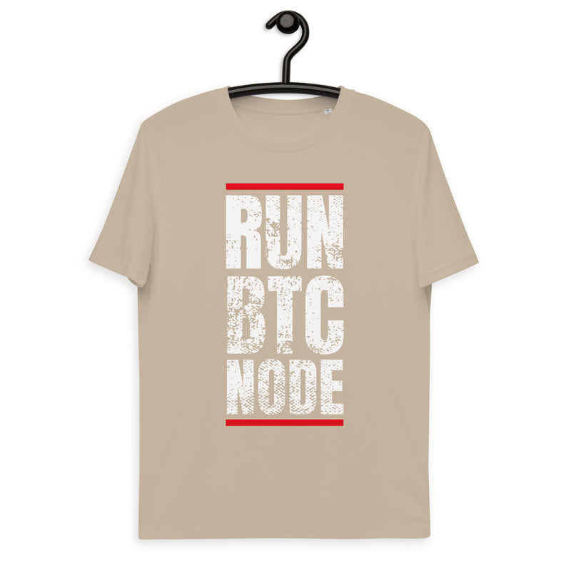 Bitcoin Run BTC Node Basic Bio-T-Shirt für Männer
