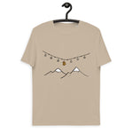 Bitcoin Christmas Mountains Men's Organic Cotton T-Shirt