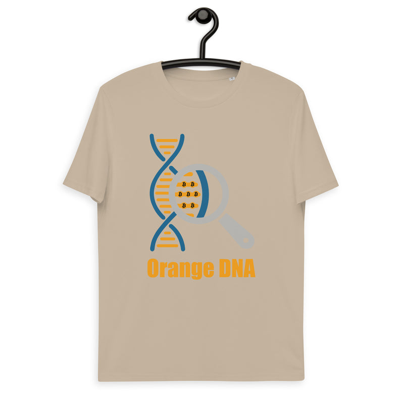 Bitcoin Orange DNA Men's Organic Cotton T-Shirt