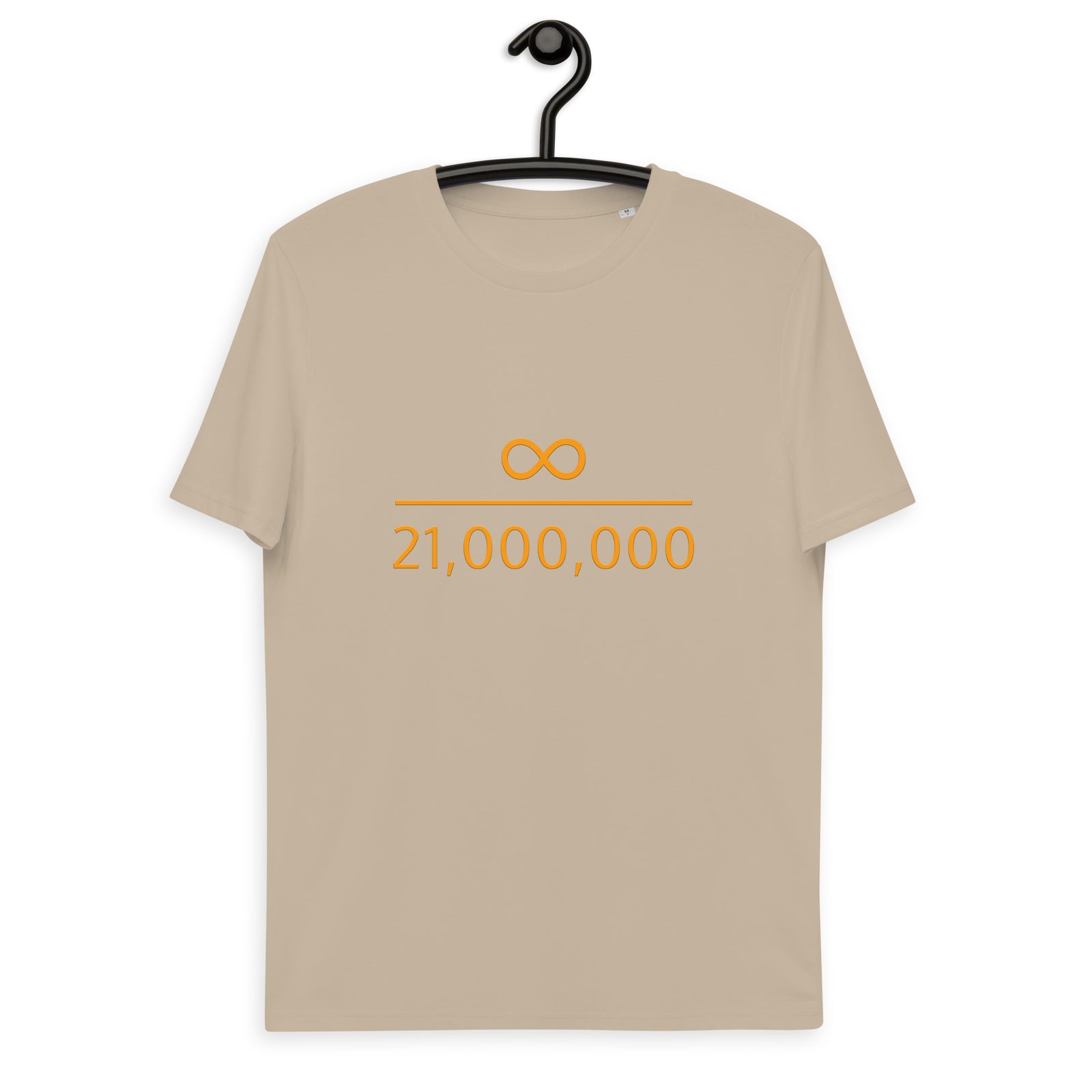 Infinity Divided by 21 Mio Bitcoin Men's Organic Cotton | Bitcoin T-Shirt