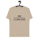Infinity Divided by 21 Mio Bitcoin Men's Organic Cotton T-Shirt