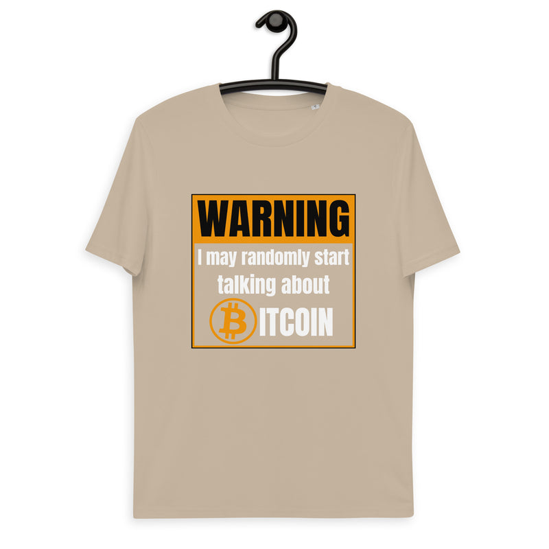 Bitcoin Warning Men's Organic Cotton T-Shirt