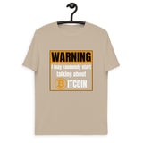 Bitcoin Warning Men's Organic Cotton T-Shirt