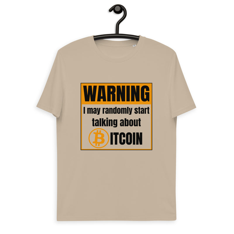 Bitcoin Warning Men's Organic Cotton T-Shirt
