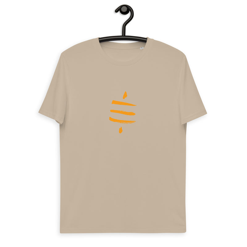 Bitcoin Satsymbol Basic Bio-T-Shirt für Männer