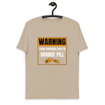 Bitcoin Warning Orange Pill Men's Organic Cotton T-Shirt