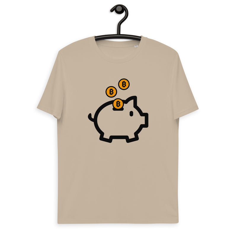 Bitcoin Piggy Bank Men's Organic Cotton T-Shirt