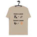 Bitcoin Hard Smart Labor Basic Bio-T-Shirt für Männer