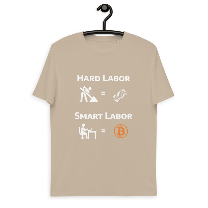 Bitcoin Hard Smart Labor Men's Organic Cotton T-Shirt
