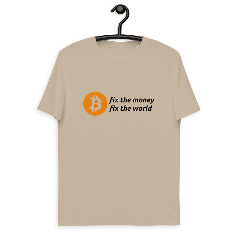 Bitcoin Fix the Money Basic Bio-T-Shirt für Männer