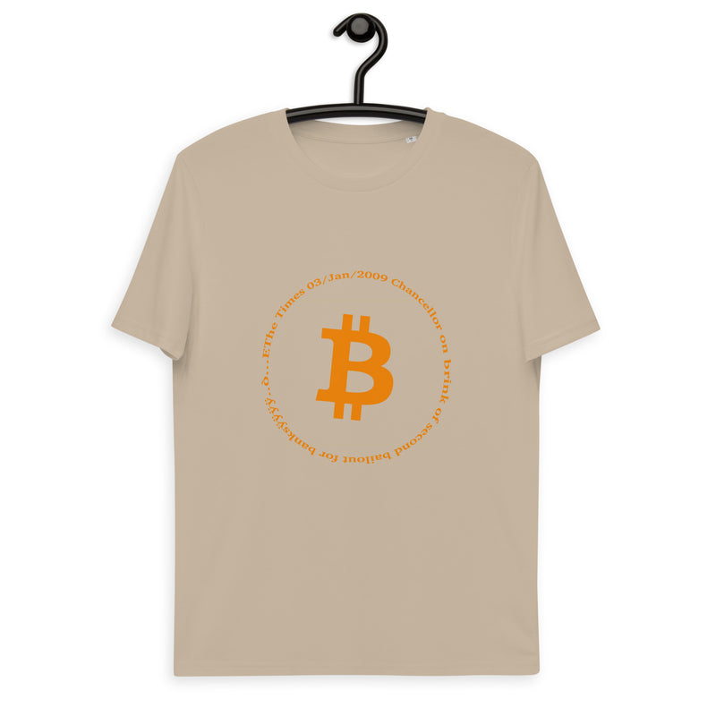 Bitcoin Symbol Basic Bio-T-Shirt für Männer
