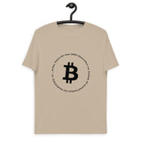 Bitcoin Symbol Men's Organic Cotton T-Shirt