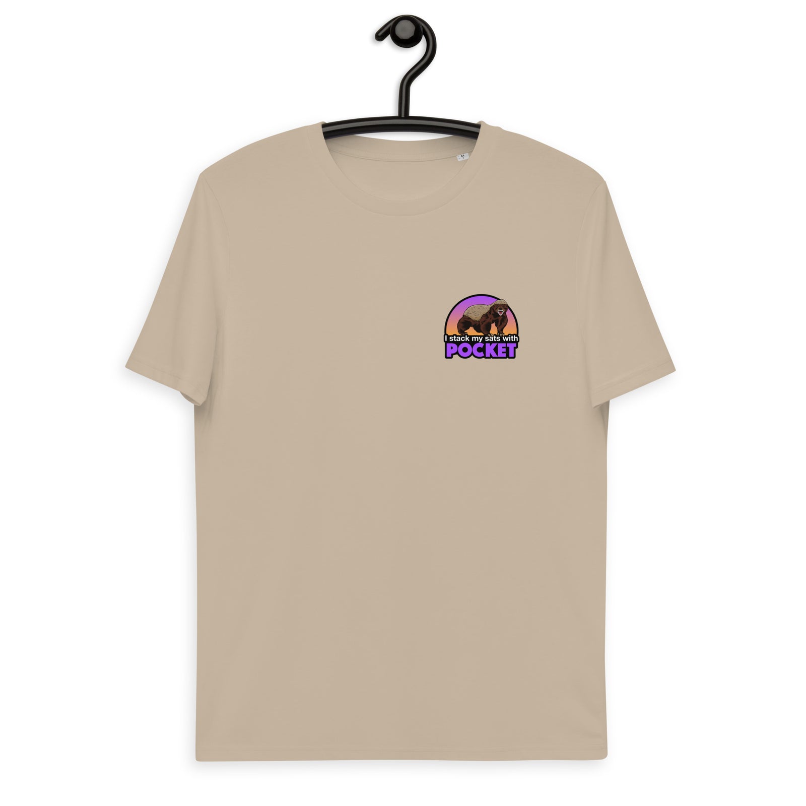 Pocket Bitcoin Honeybadger Men's Organic Cotton T-Shirt