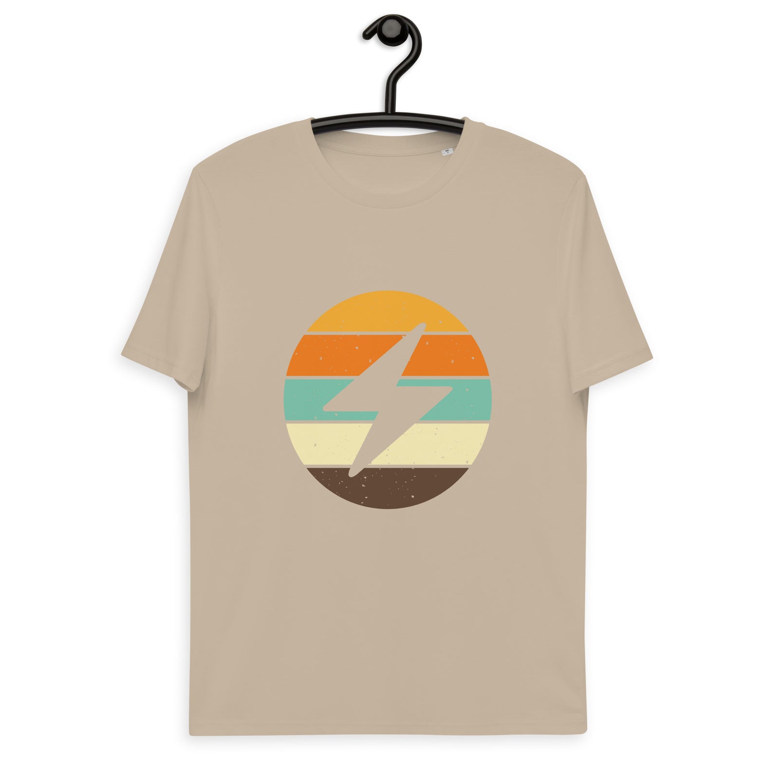 Bitcoin Lightning Retro Men's Organic Cotton T-Shirt