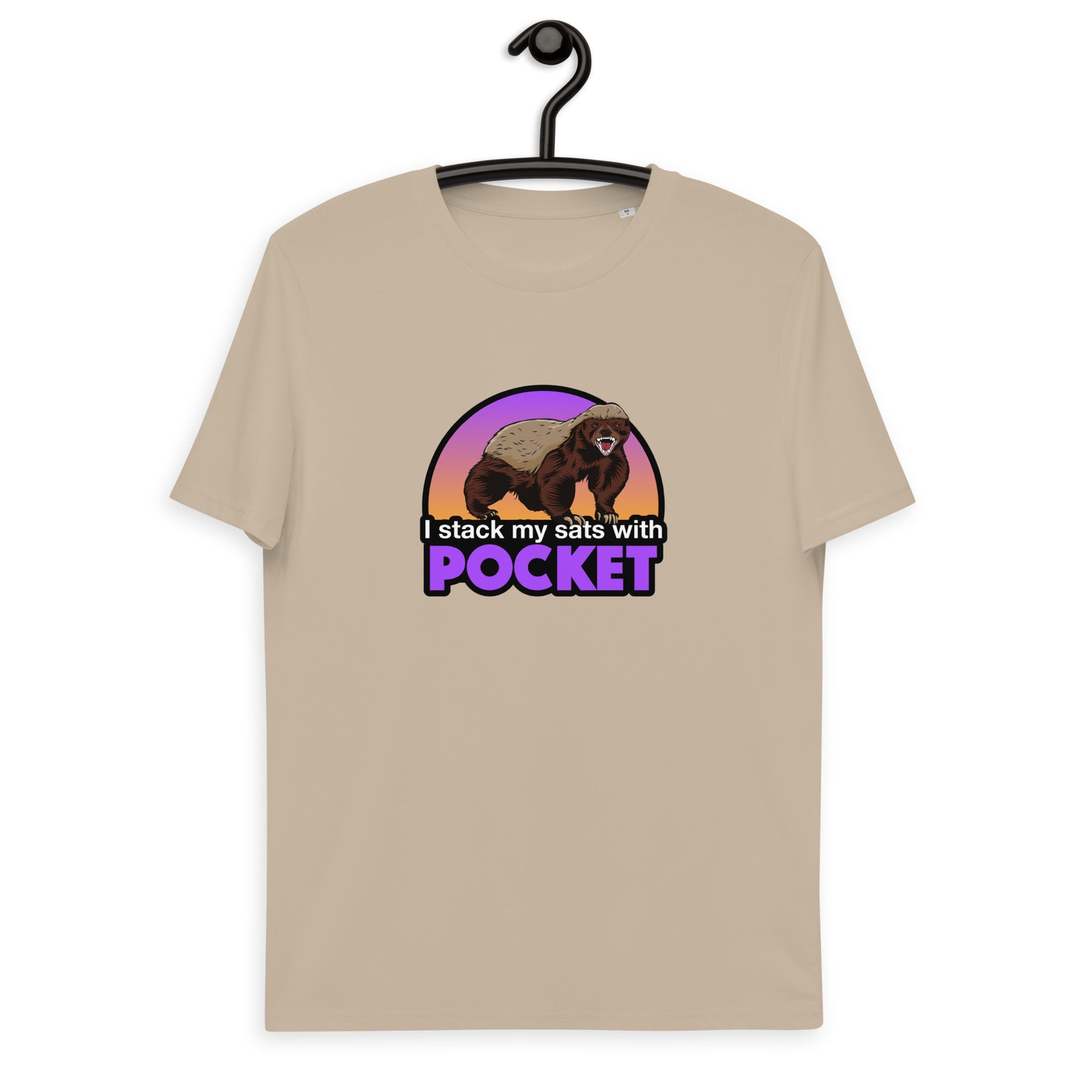 Pocket Bitcoin Honeybadger Men's Organic Cotton T-Shirt
