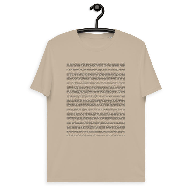 BIP-39 Words Men's Organic Cotton | Bitcoin T-Shirt
