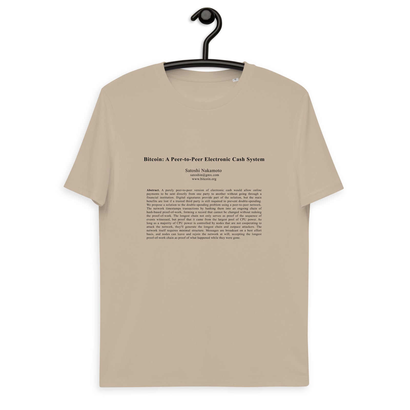 Bitcoin White Paper Men's Organic Cotton T-Shirt