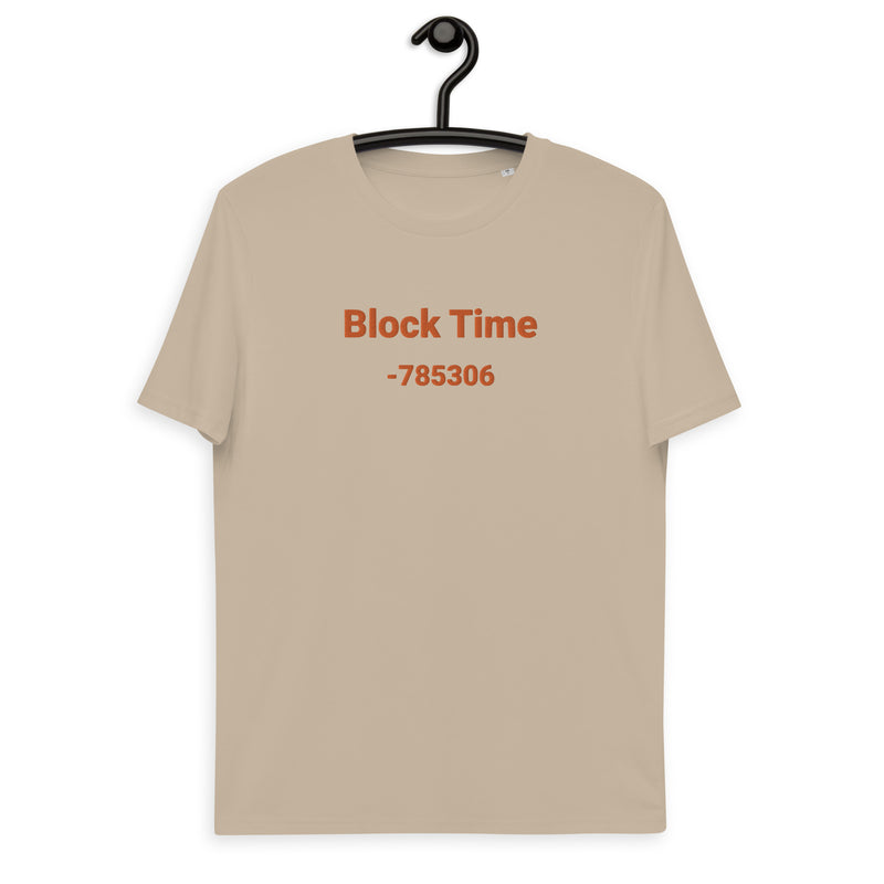 Block Time Personalized Men's Organic Cotton | Bitcoin T-Shirt