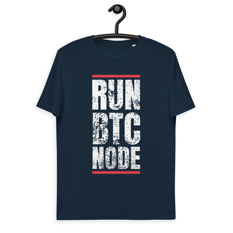 Bitcoin Run BTC Node Basic Bio-T-Shirt für Männer