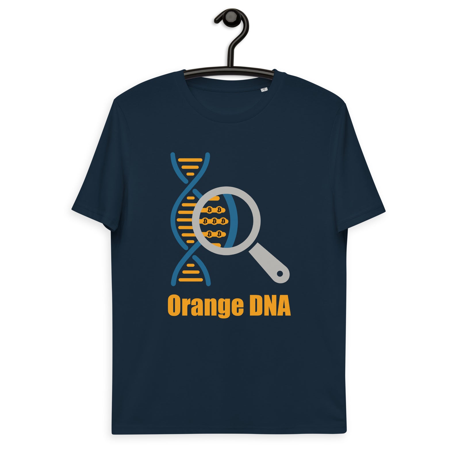 Bitcoin Orange DNA Men's Organic Cotton T-Shirt