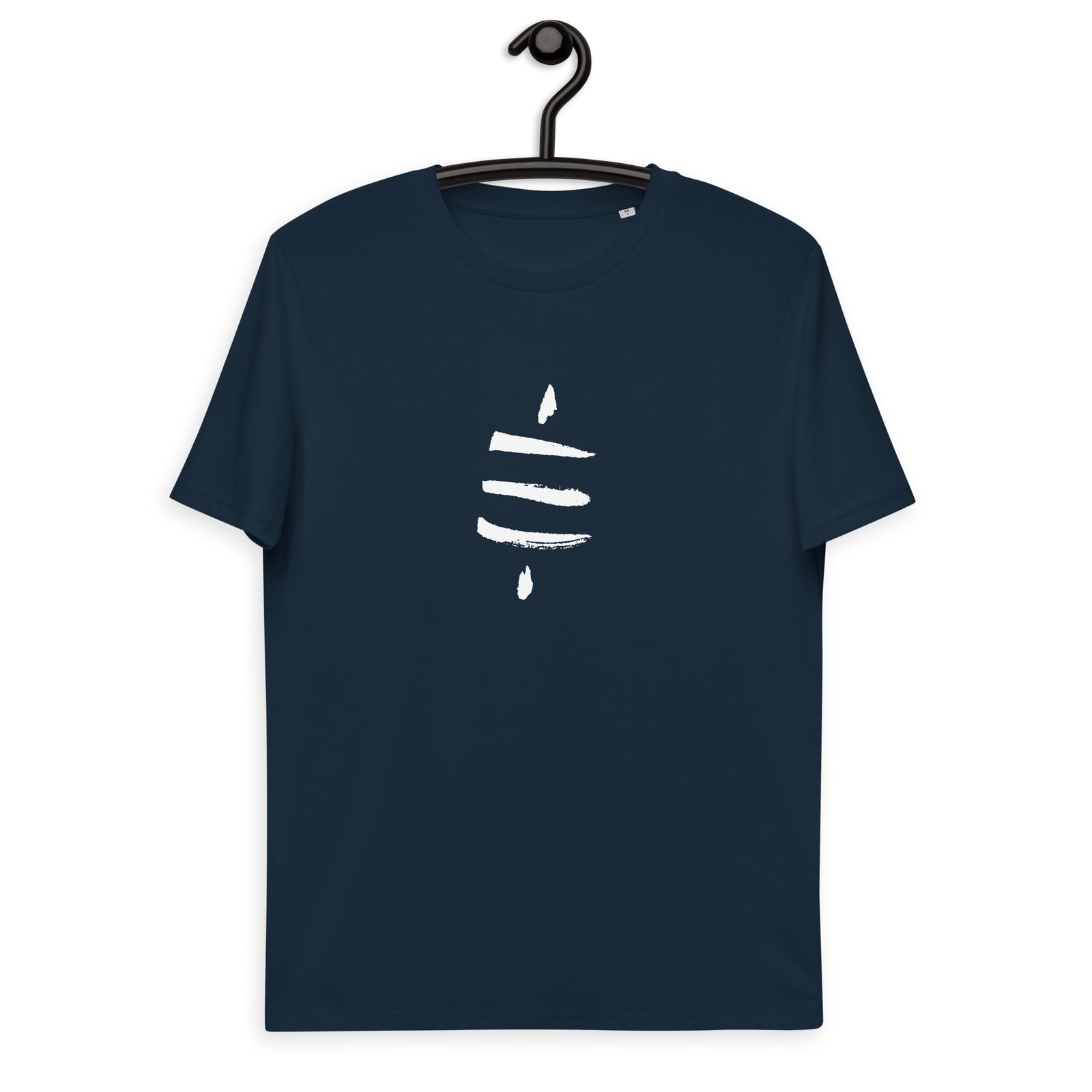 Bitcoin Satsymbol Back & Front Men's Organic Cotton T-Shirt