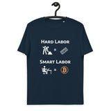 Bitcoin Hard Smart Labor Basic Bio-T-Shirt für Männer