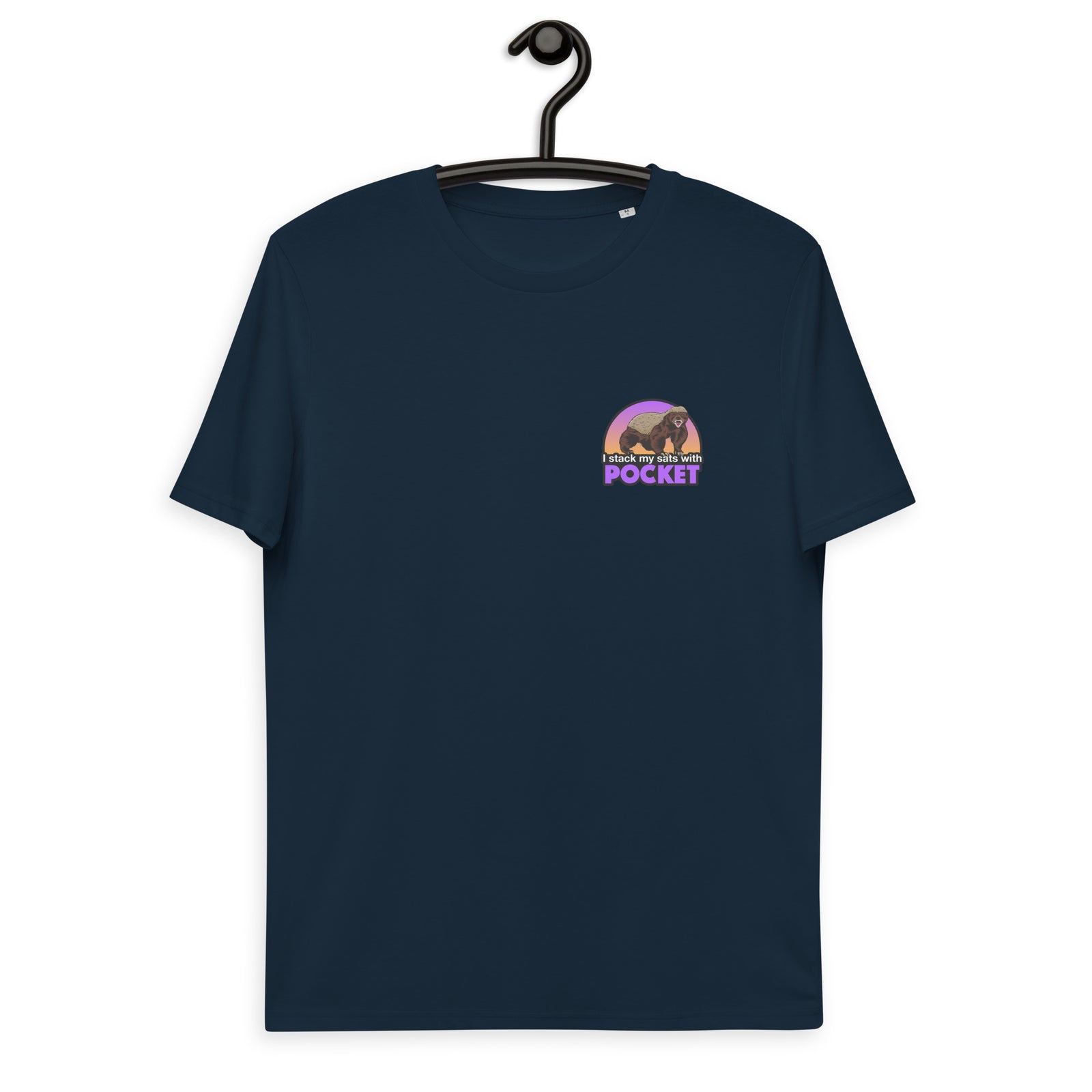 Pocket Bitcoin Honeybadger Men's Organic Cotton T-Shirt