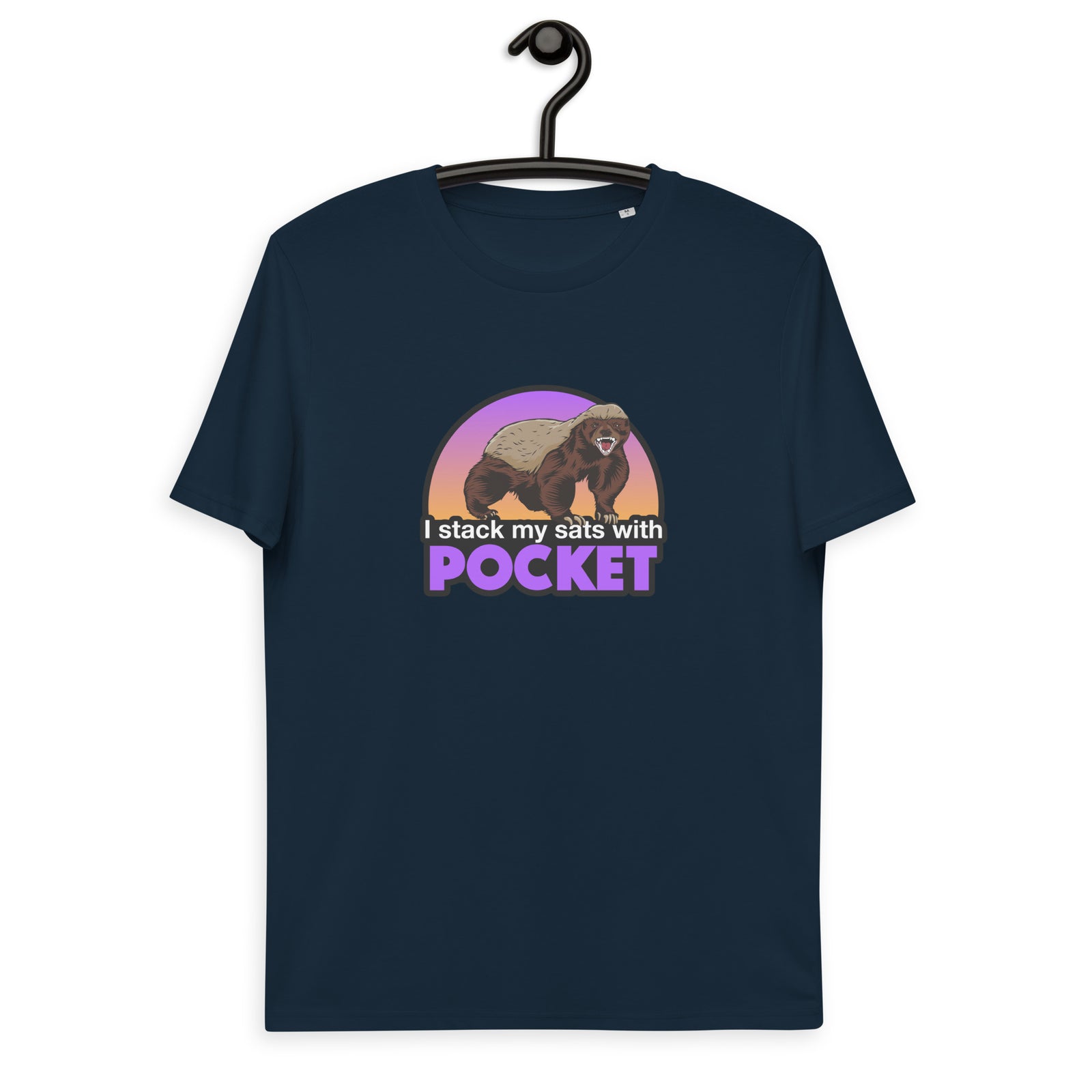 Pocket Bitcoin Honeybadger Men's Organic Cotton T-Shirt