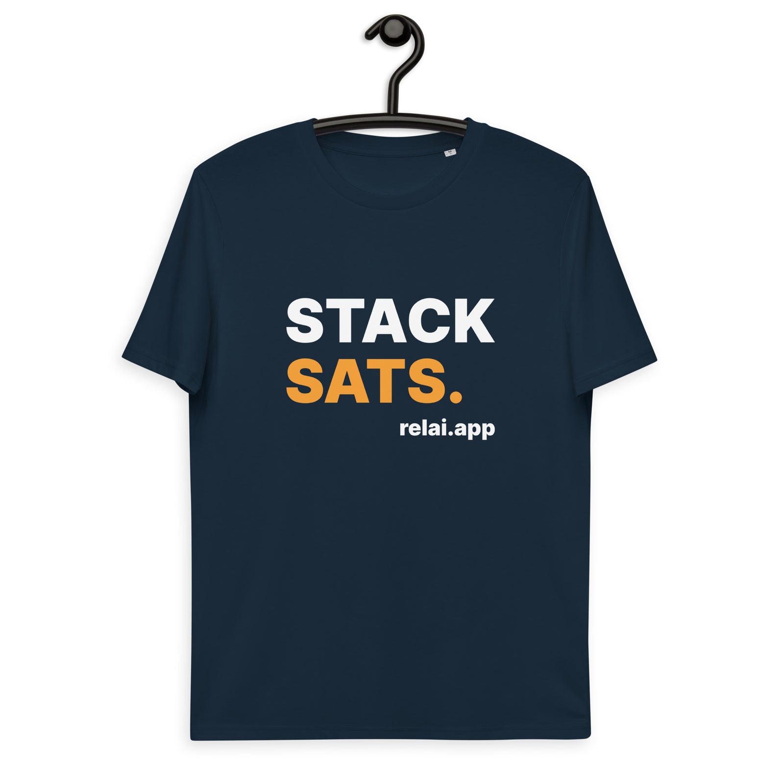 Relai Stack Sats | Organic Cotton | Bitcoin T-Shirt | Unisex
