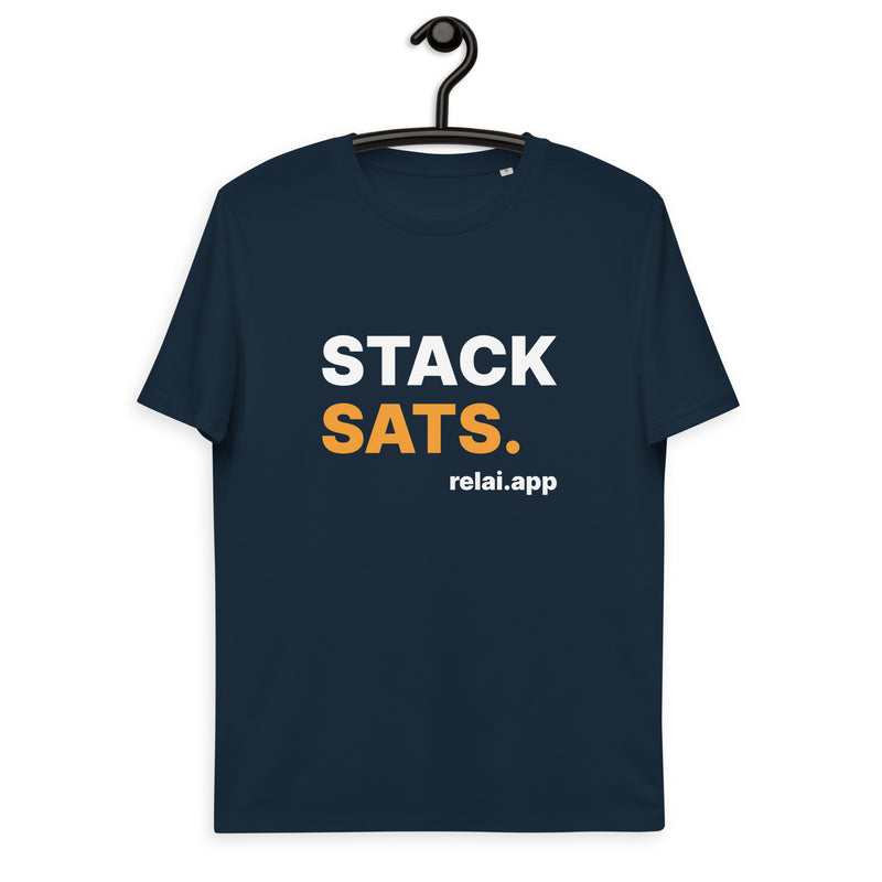 Relai Stack Sats | Organic Cotton | Bitcoin T-Shirt | Unisex