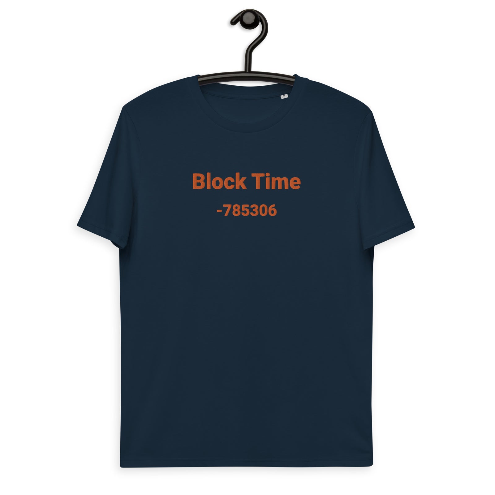 Block Time Personalized Men's Organic Cotton | Bitcoin T-Shirt