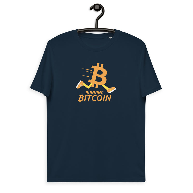 Running Bitcoin | Organic Cotton T-Shirt | Unisex