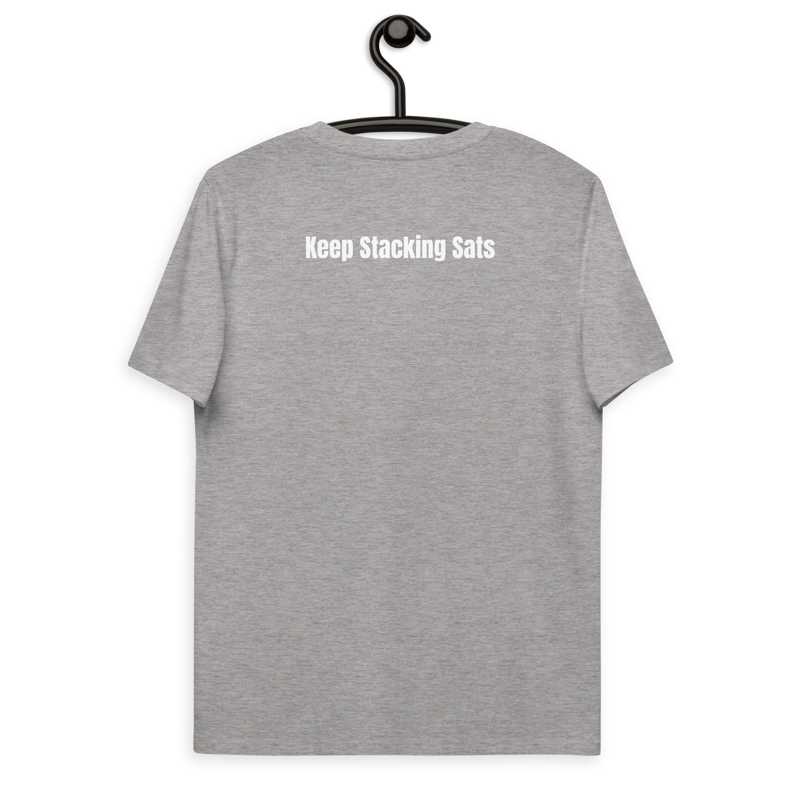 Bitcoin Satsymbol Back & Front Men's Organic Cotton T-Shirt