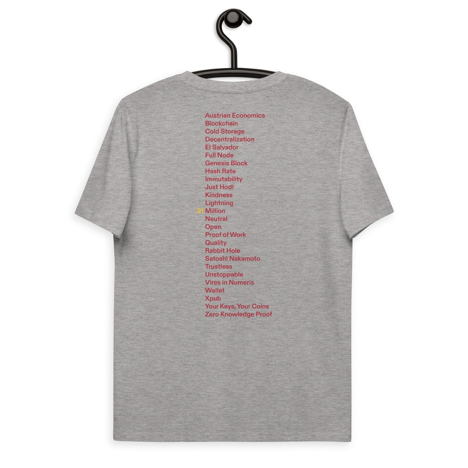 Fix the money. Front & Back Men's Organic Cotton | Bitcoin T-Shirt