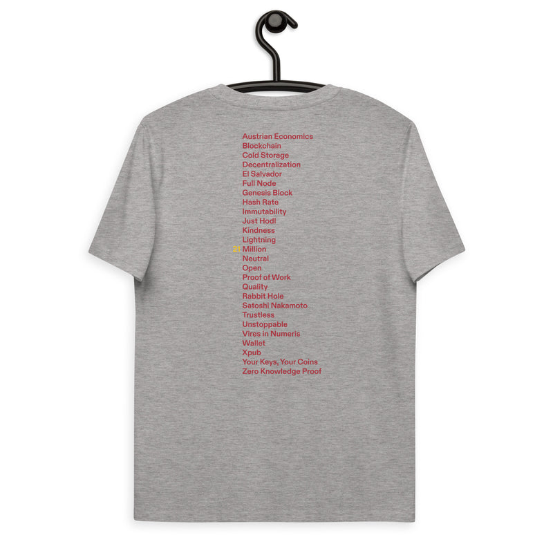 Fix the money. Front & Back Men's Organic Cotton | Bitcoin T-Shirt