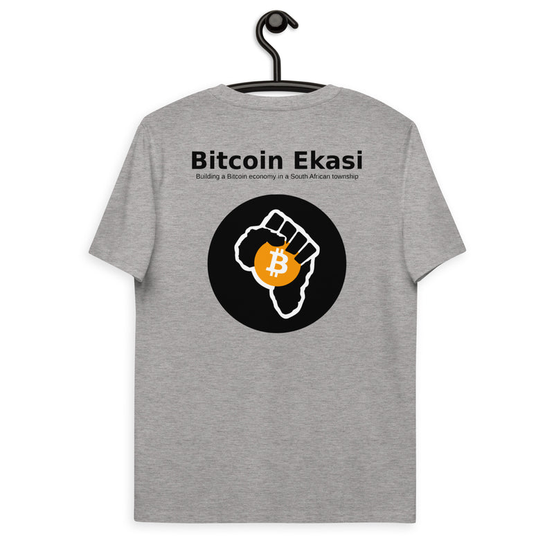 Bitcoin Ekasi Back & Front Men's Organic Cotton T-Shirt