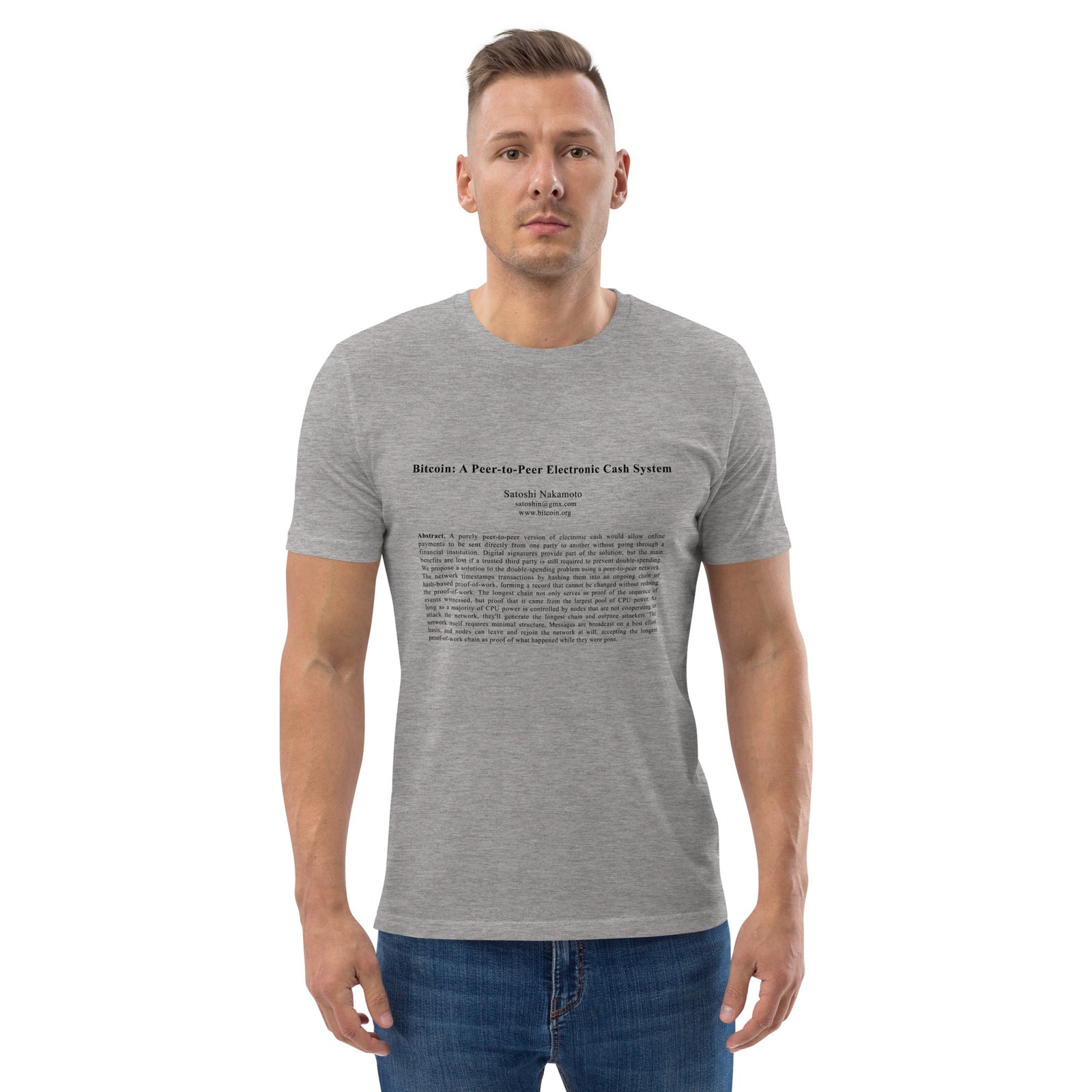 Bitcoin White Paper Men's Organic Cotton T-Shirt