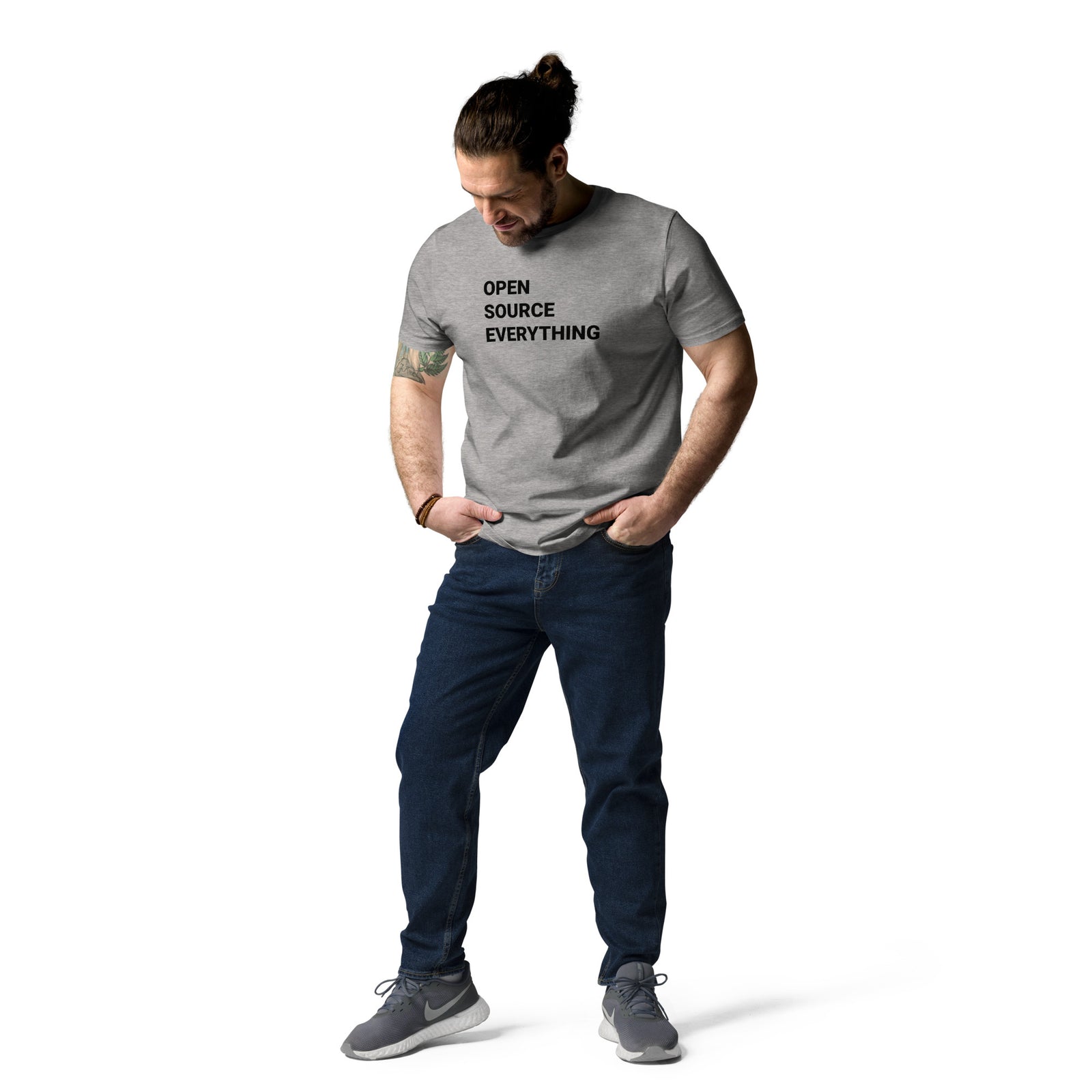 Open Source Everything Men's Organic Cotton | Bitcoin T-Shirt