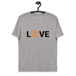 Bitcoin LOVE Basic Bio-T-Shirt für Männer