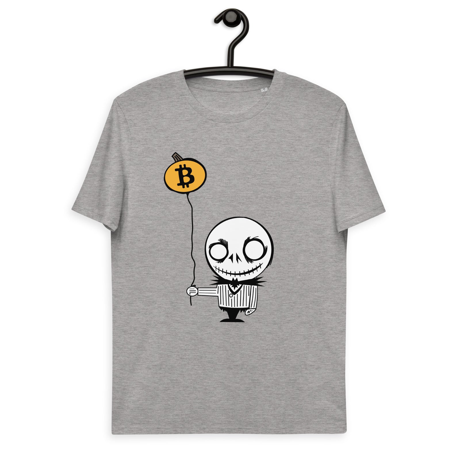 Bitcoin Halloween Basic Bio-T-Shirt für Männer