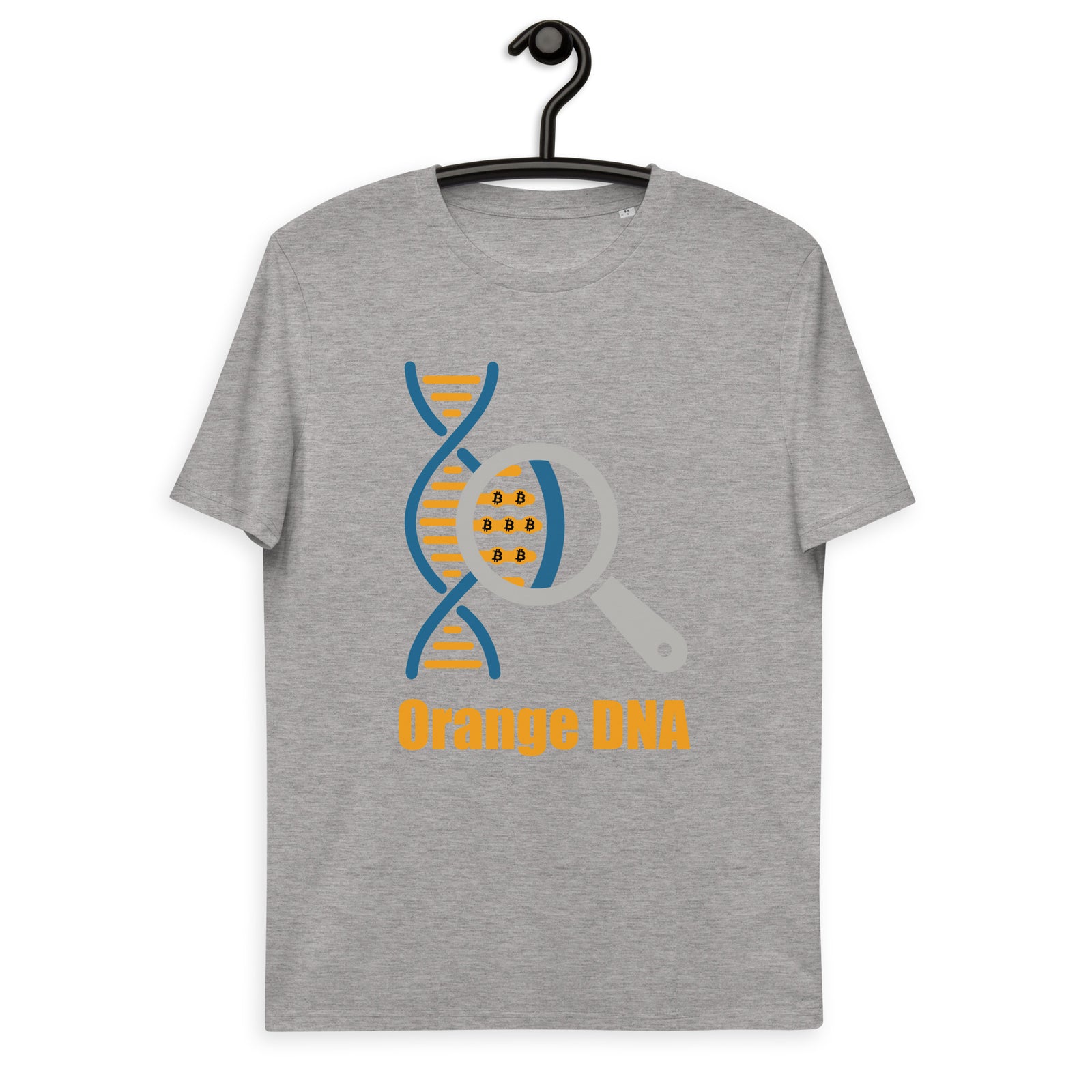 Bitcoin Orange DNA Men's Organic Cotton T-Shirt