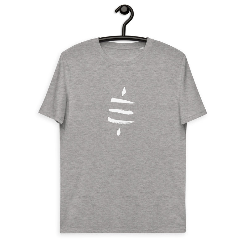 Bitcoin Satsymbol Back & Front Men's Organic Cotton T-Shirt