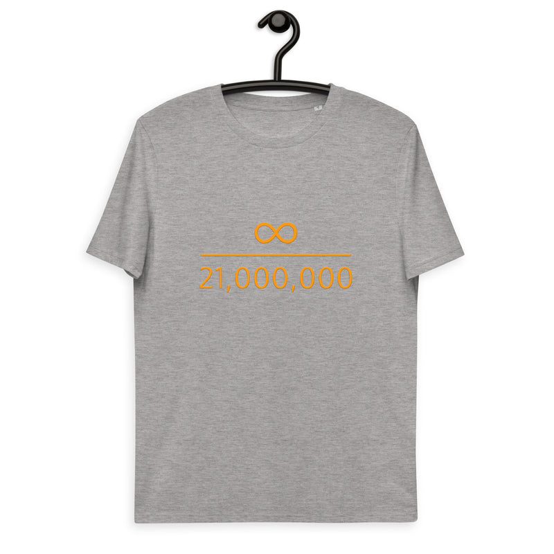 Infinity Divided by 21 Mio Bitcoin Men's Organic Cotton | Bitcoin T-Shirt