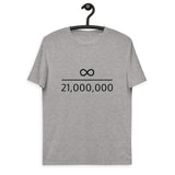 Infinity Divided by 21 Mio Bitcoin Men's Organic Cotton T-Shirt