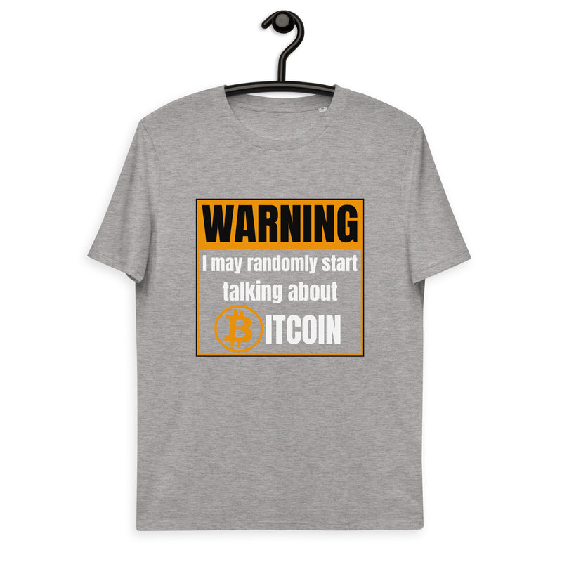 Bitcoin Warning Men's Organic Cotton T-Shirt