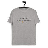 Bitcoin Talk Men's Organic Cotton T-Shirt